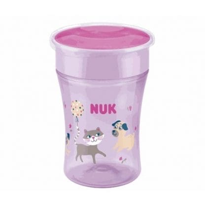NUK Magic Cup Κύπελλο με Εύκολη Ροή 8m+ 230ml - Φούξια