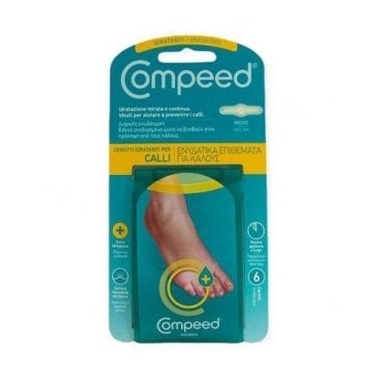 COMPEED Μεσαία Ενυδατικά Επιθέματα Για Κάλους 6τεμάχια